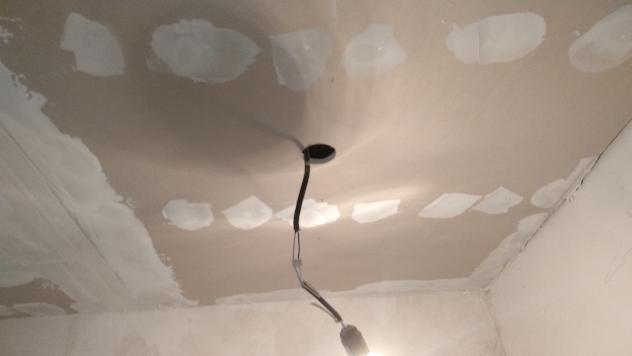 Ceiling made of gypsum plasterboard - My, Repair, With your own hands, Ceiling, Drywall, Gcl, New building, Longpost