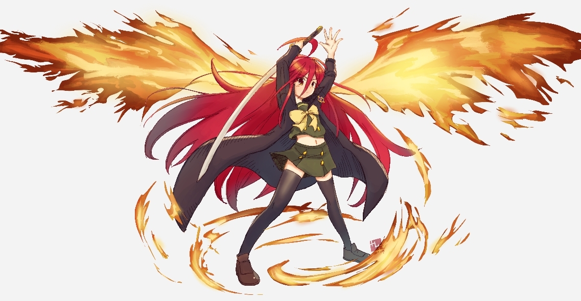 Fire fog - Anime, Shakugan no shana, Shana, Katana, Anime art