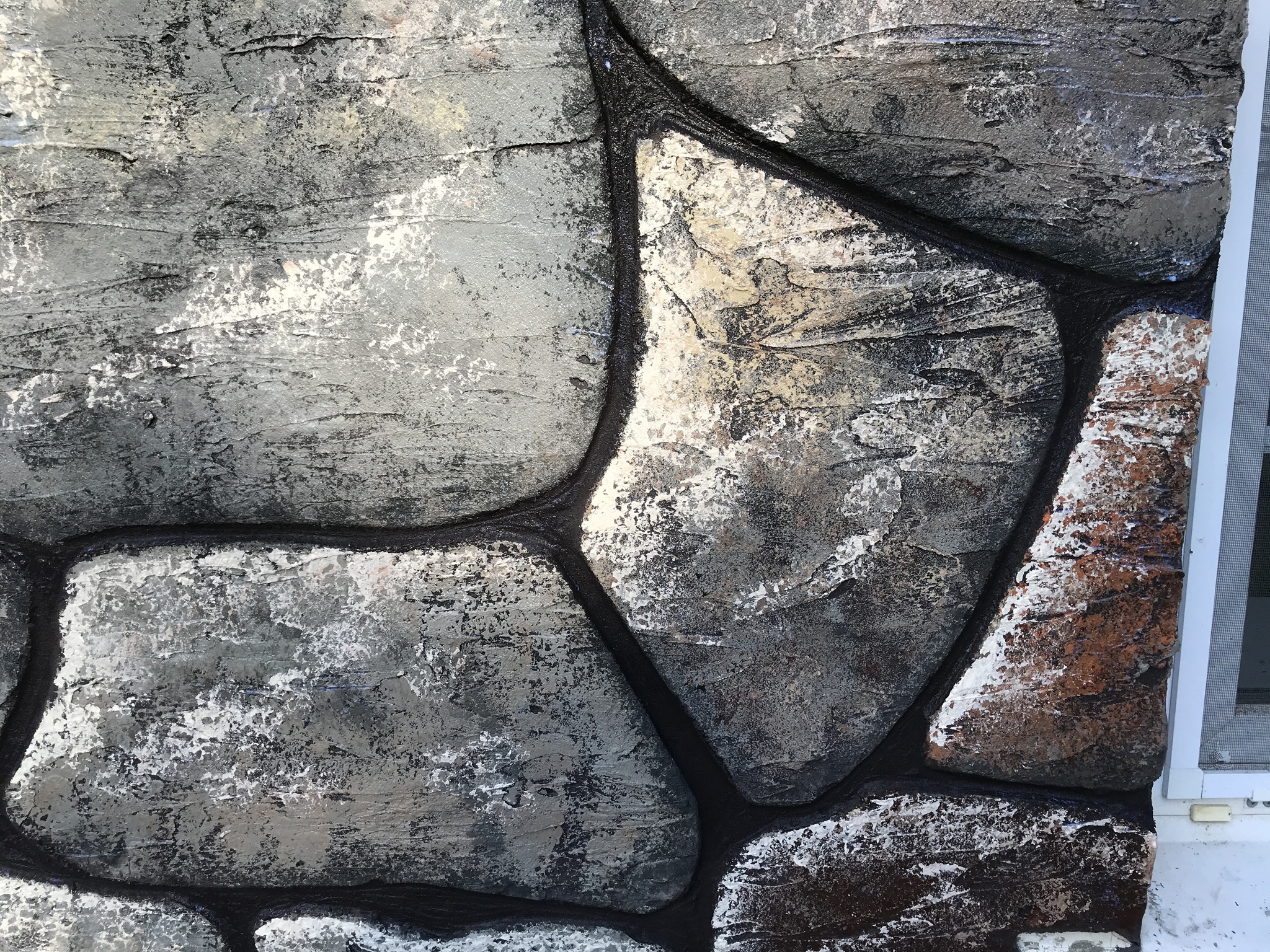 Painting like stone - My, Wall painting, Artist, Decorative arts, Video, Longpost