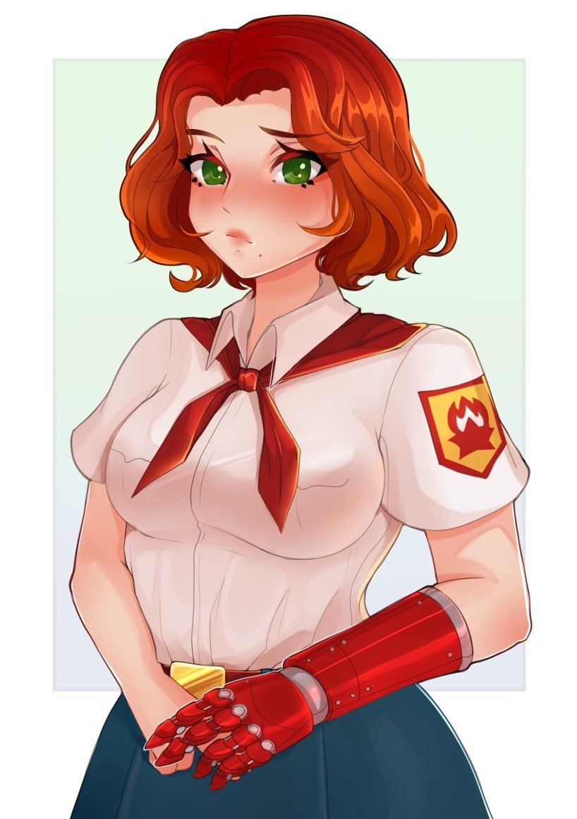 Yana. The heroine of the new mod - Endless Summer (visual novel), Visual novel, Camp owlet, Yana, Art, Fan art