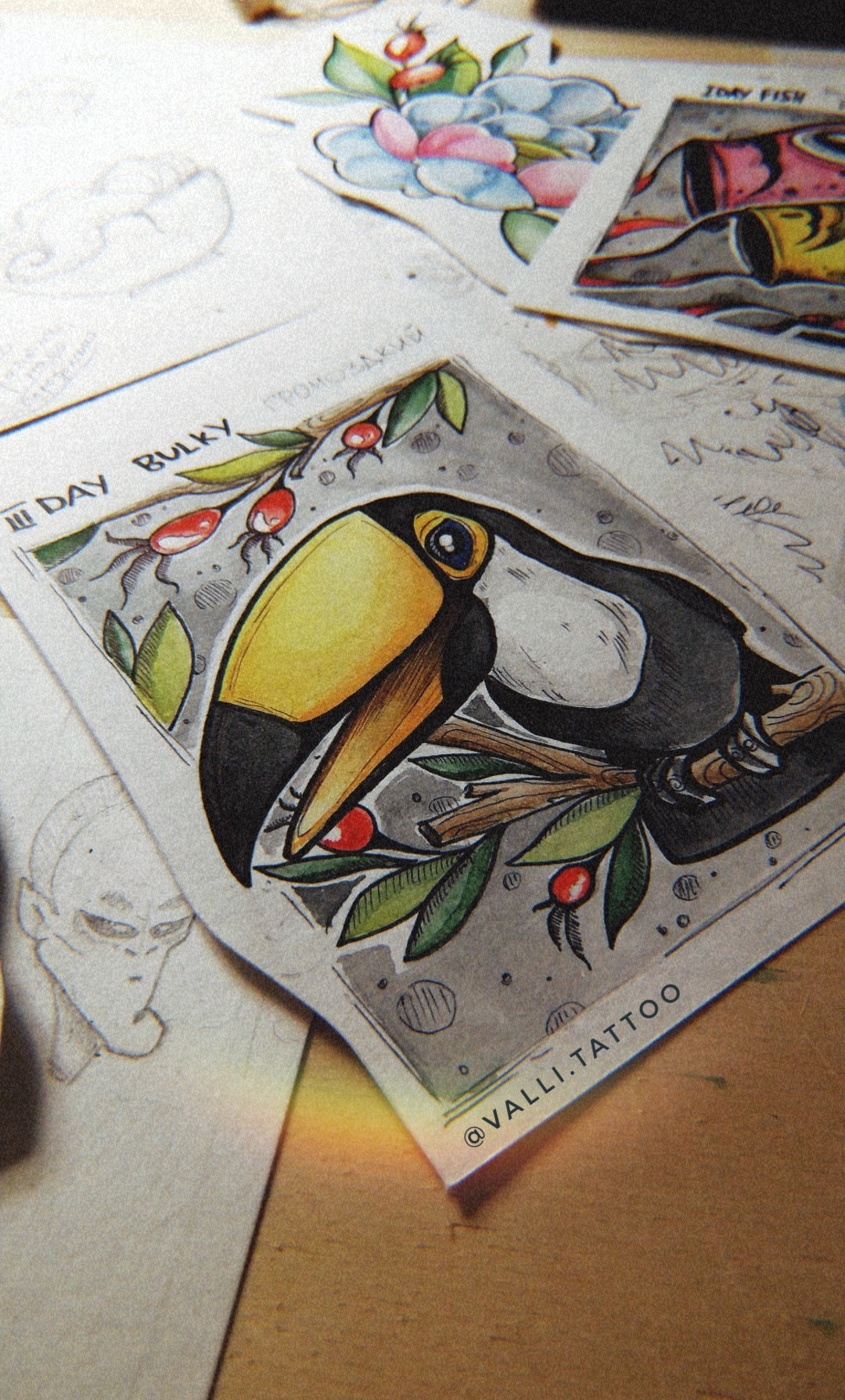 3 DAY INKTOBER20-BULKY (bulky) - Art, Inktober, Toucan