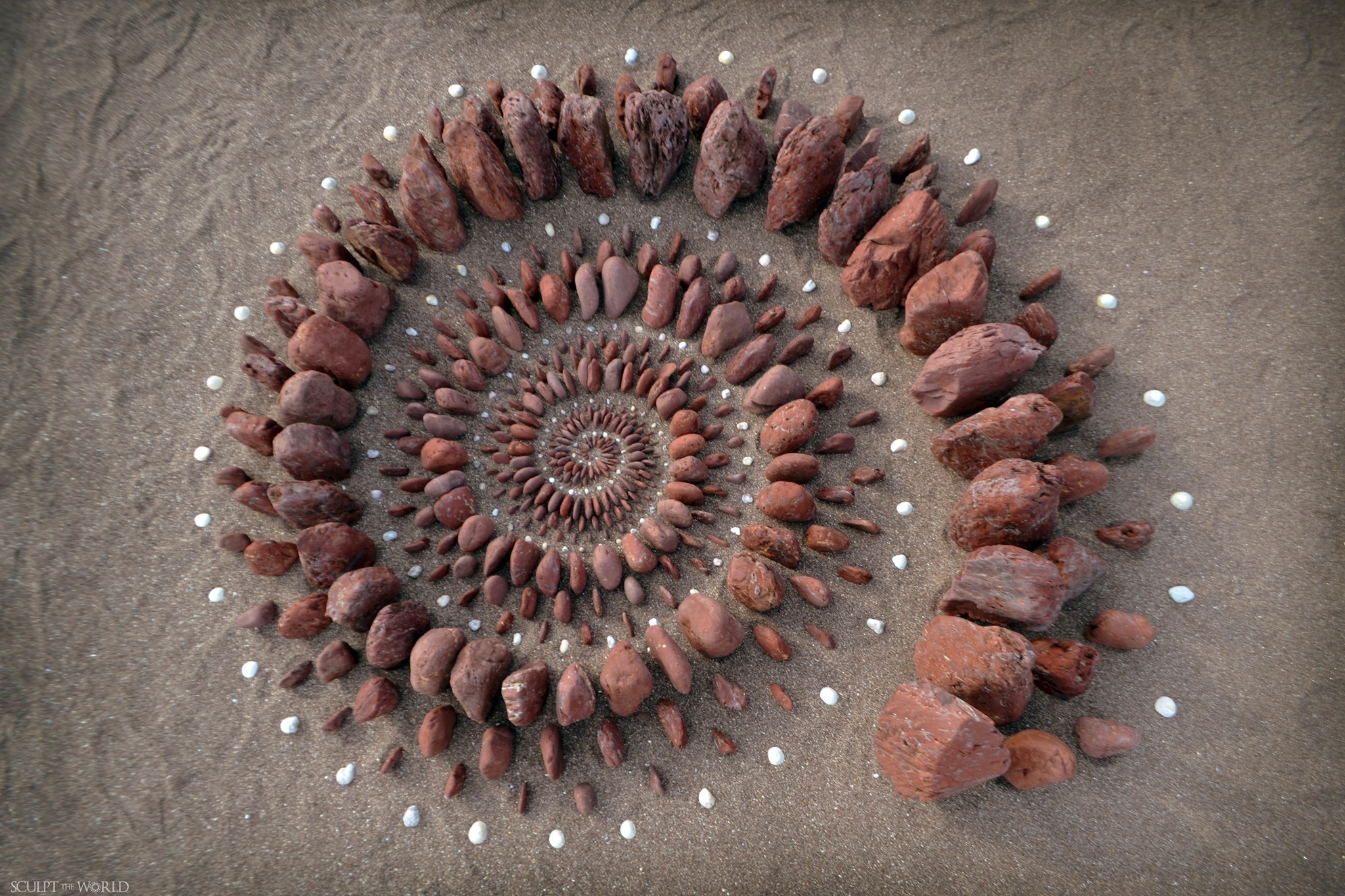 Land art / artist John Forman - land art, Beach, Longpost