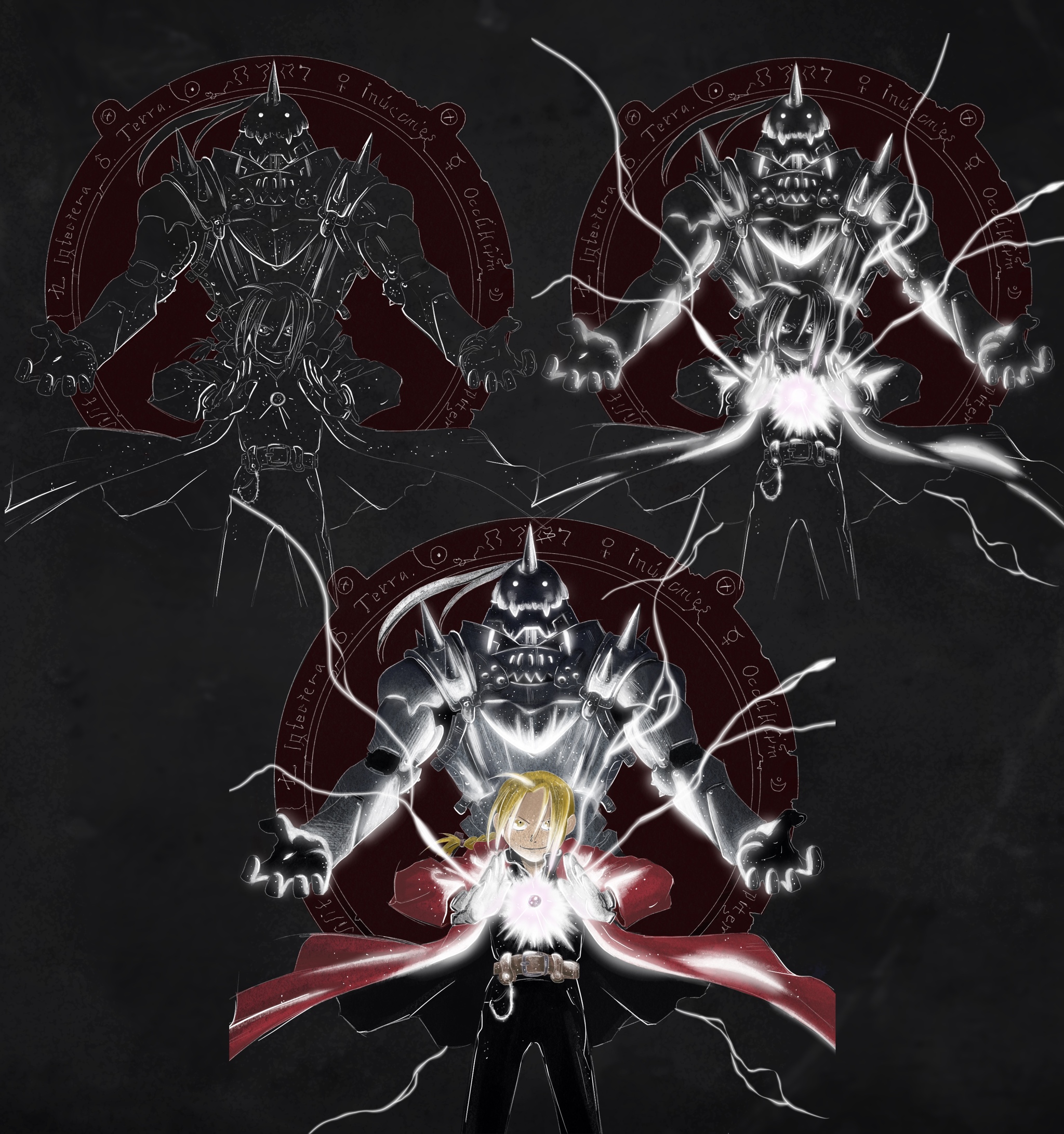 Fma - My, Fullmetal alchemist, Anime art, Anime, Manga, Illustrations, Art, Fan art, Longpost