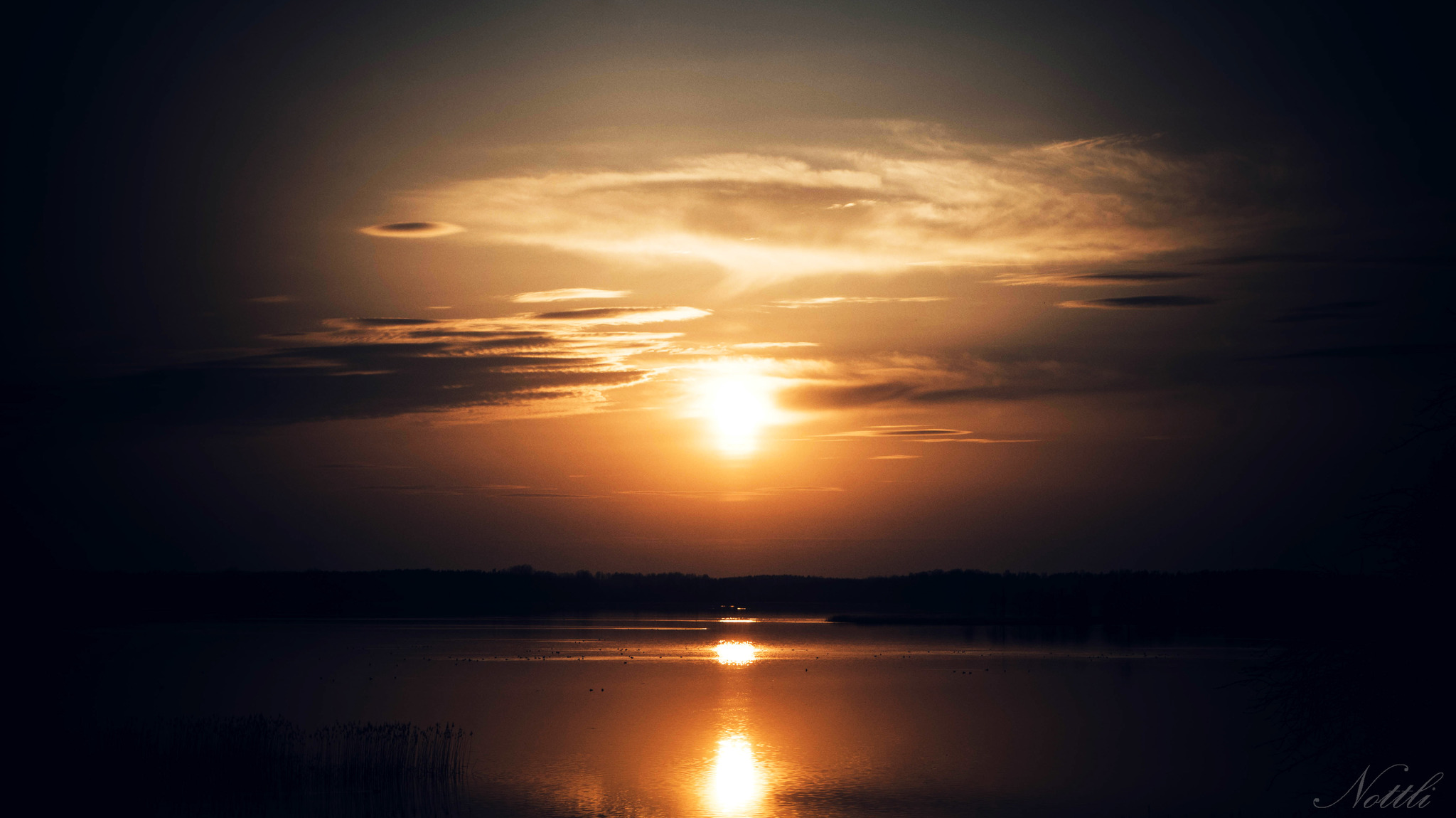 It was getting dark - My, Sunset, Nature, Republic of Belarus, Longpost