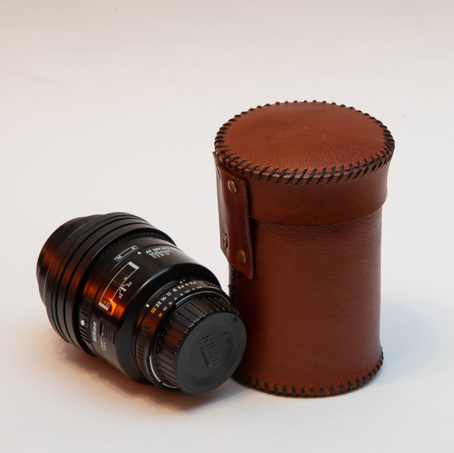 Lens case - My, Leather, Chest, Straight arms, Longpost, Needlework without process, Leather products, Leather craft