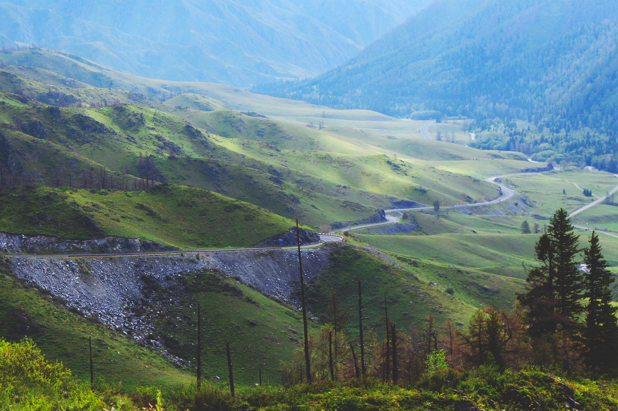 Routes: R-256 Chuisky tract - Road, Russian roads, Altai Republic, Russia, beauty, Track, Longpost