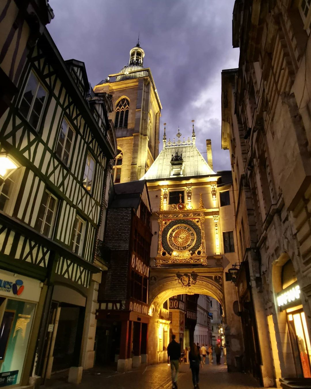 Большие Руанские часы. (Gros-Horloge, Rouen, France) - Франция, Руан, Достопримечательности, Нормандия, Часы, Красота, Длиннопост