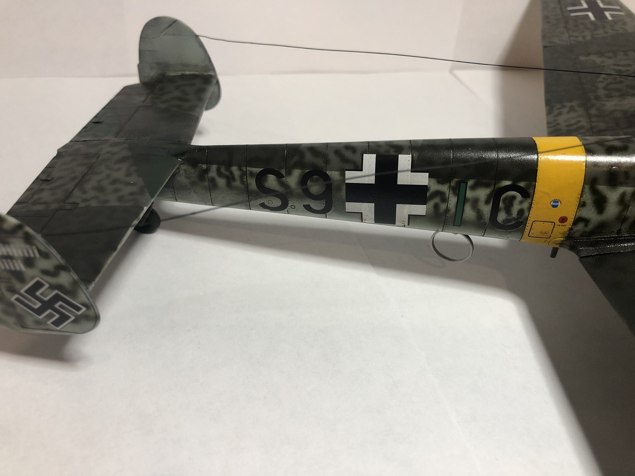 Моя третья модель Eduard BF-110F 1/48 - Моё, Мессершмитт, Самолет, Авиация, Аэрограф, Длиннопост