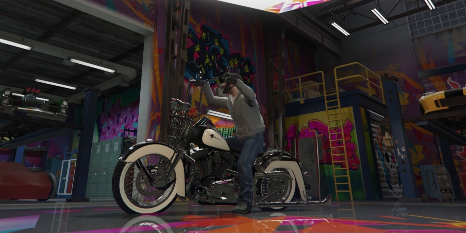 Springer softail Crimea - My, Gta 5, Fashion, Moto, Harley-davidson, Longpost