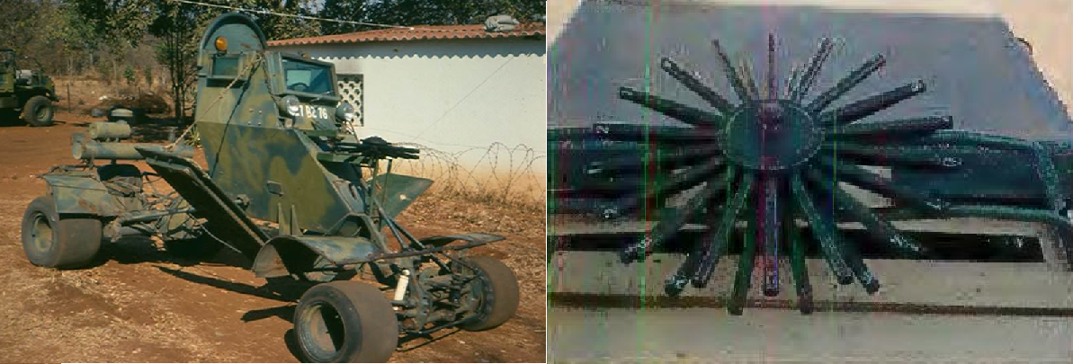 Multi-barrel anti-ambush devices (Rhodesia) - Weapon, Ambush, Video, Longpost, Rhodesia, War in Southern Rhodesia