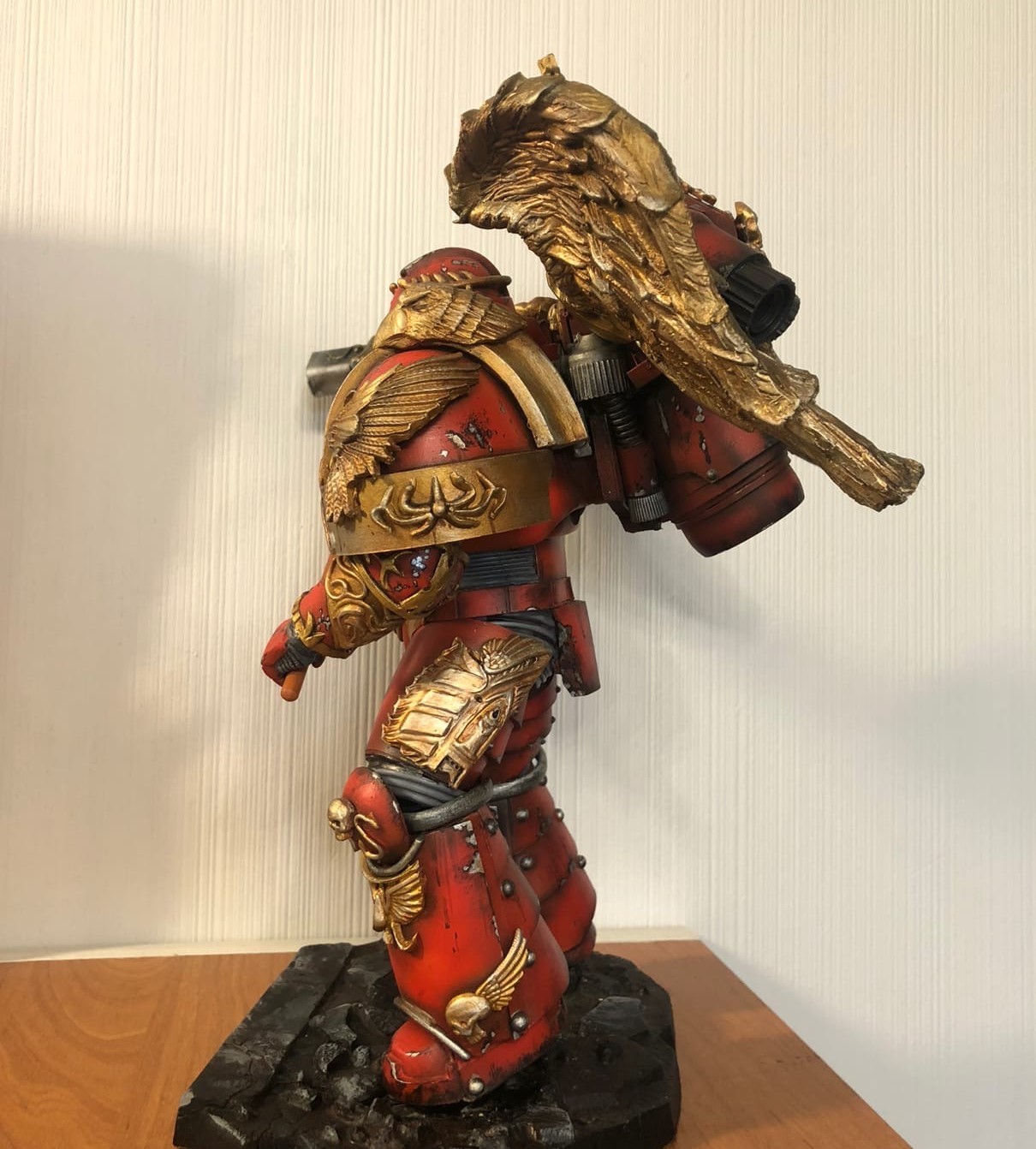 Blood Angels Stormtrooper in Relic Armor - My, Warhammer 40k, Modeling, Miniature, Painting miniatures, Hobby, Collecting, Warhammer, With your own hands, Models, Longpost, Needlework without process