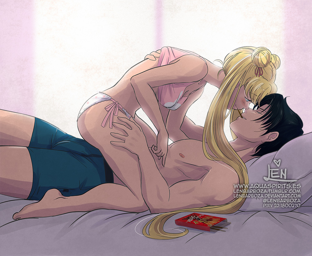 retired - NSFW, Art, Anime, Anime art, Sailor Moon, Tsukino Usagi, Taxedo Musk, Girls, Erotic, Underwear, Hand-drawn erotica