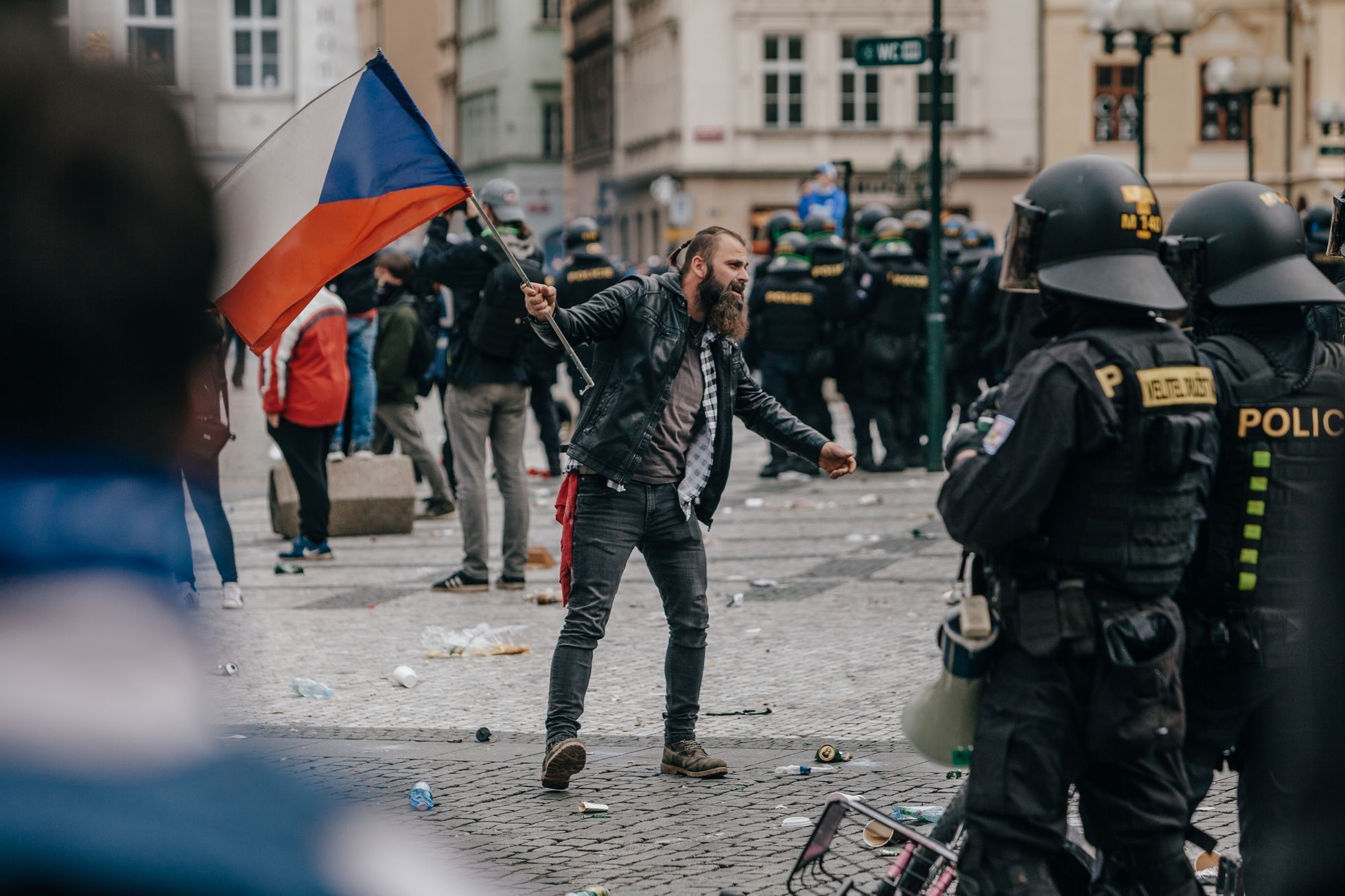 Demonstration against government coronavirus measures in Prague - Prague, Czech, Europe, Coronavirus, Demonstration, Protest, Hooligans, Politics, Longpost