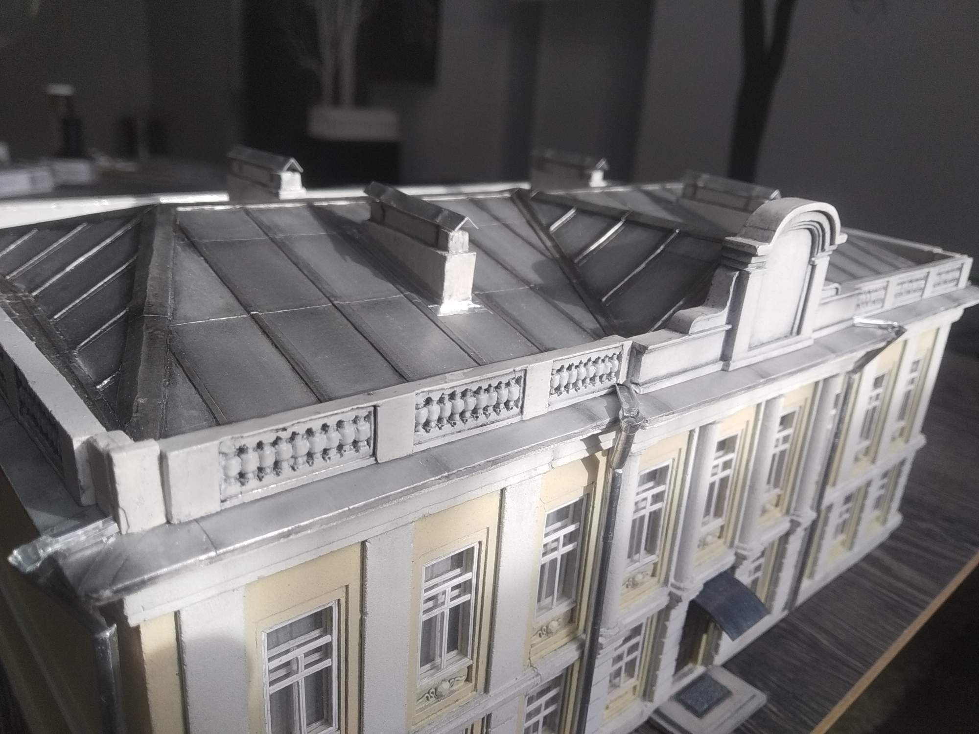 Old mansion. Model, final - My, With your own hands, Modeling, Architecture, Handmade, Longpost