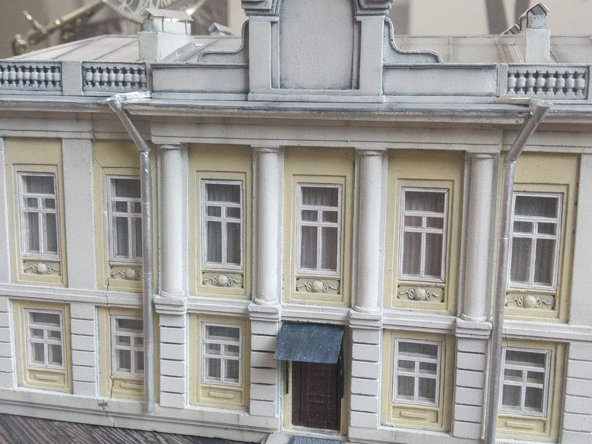 Old mansion. Model, final - My, With your own hands, Modeling, Architecture, Handmade, Longpost