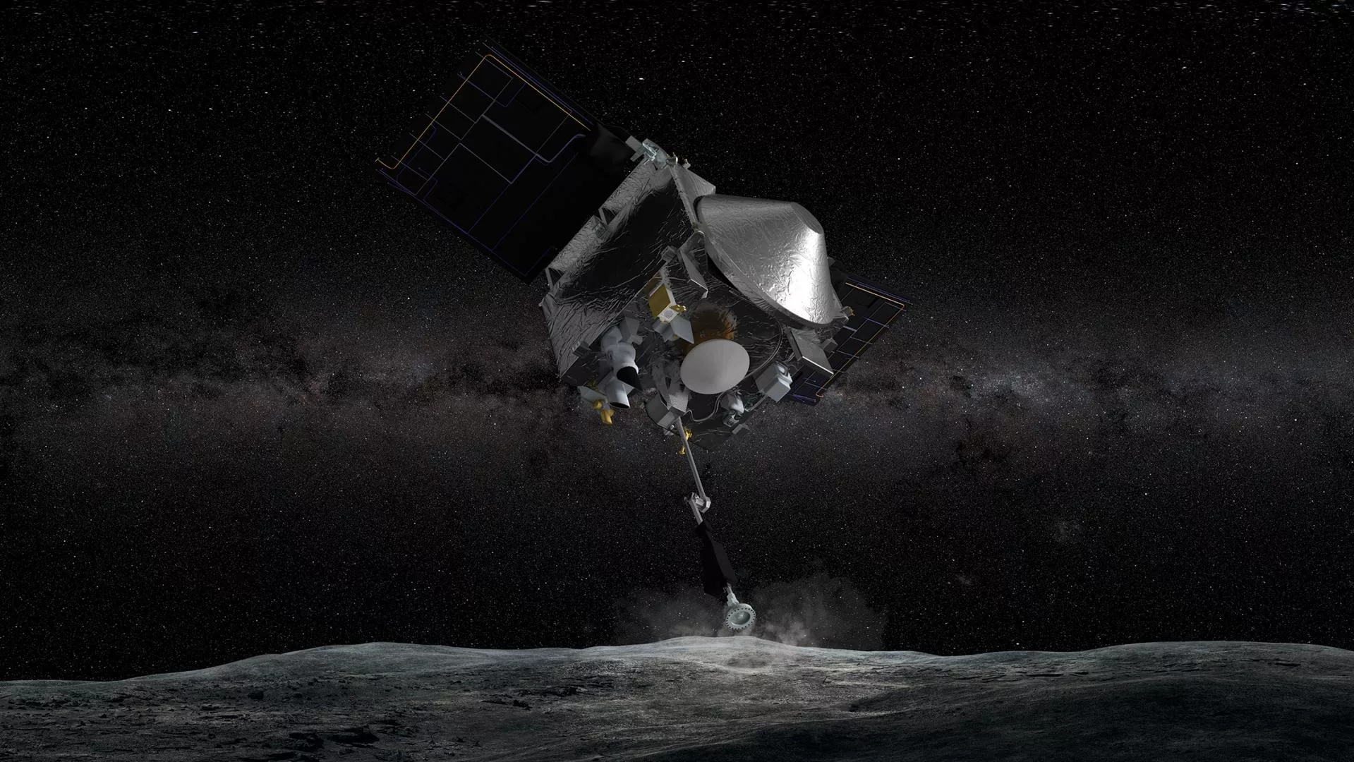 The American space probe OSIRIS-Rex will take samples from the asteroid Bennu today - NASA, Osiris-Rex, Asteroid, Cosmonautics, Space, Probe, Video, USA, Technologies