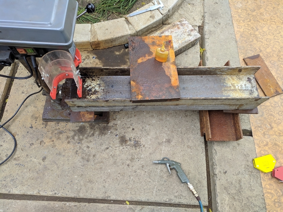 Do-it-yourself hydraulic press for 20 tons from a channel and a bottle jack. Part 1. Frame - My, With your own hands, Longpost, Hydraulic Press, Homemade, Needlework with process