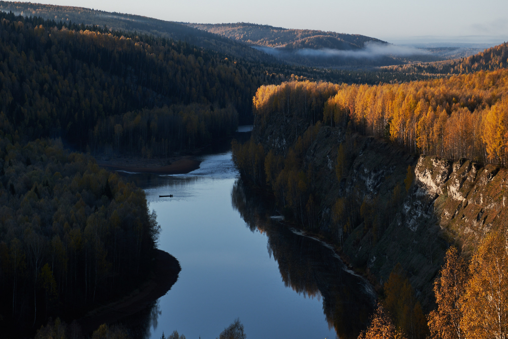 Golden autumn in the Perm region - My, Ural, Perm Territory, Autumn, The rocks, Forest, Longpost