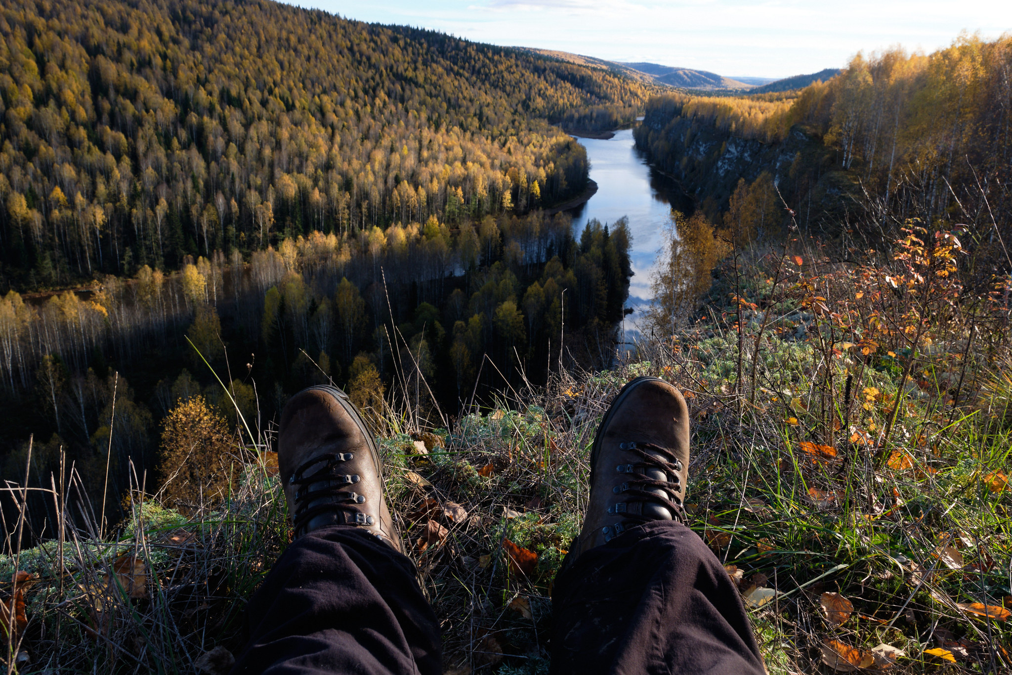 Golden autumn in the Perm region - My, Ural, Perm Territory, Autumn, The rocks, Forest, Longpost