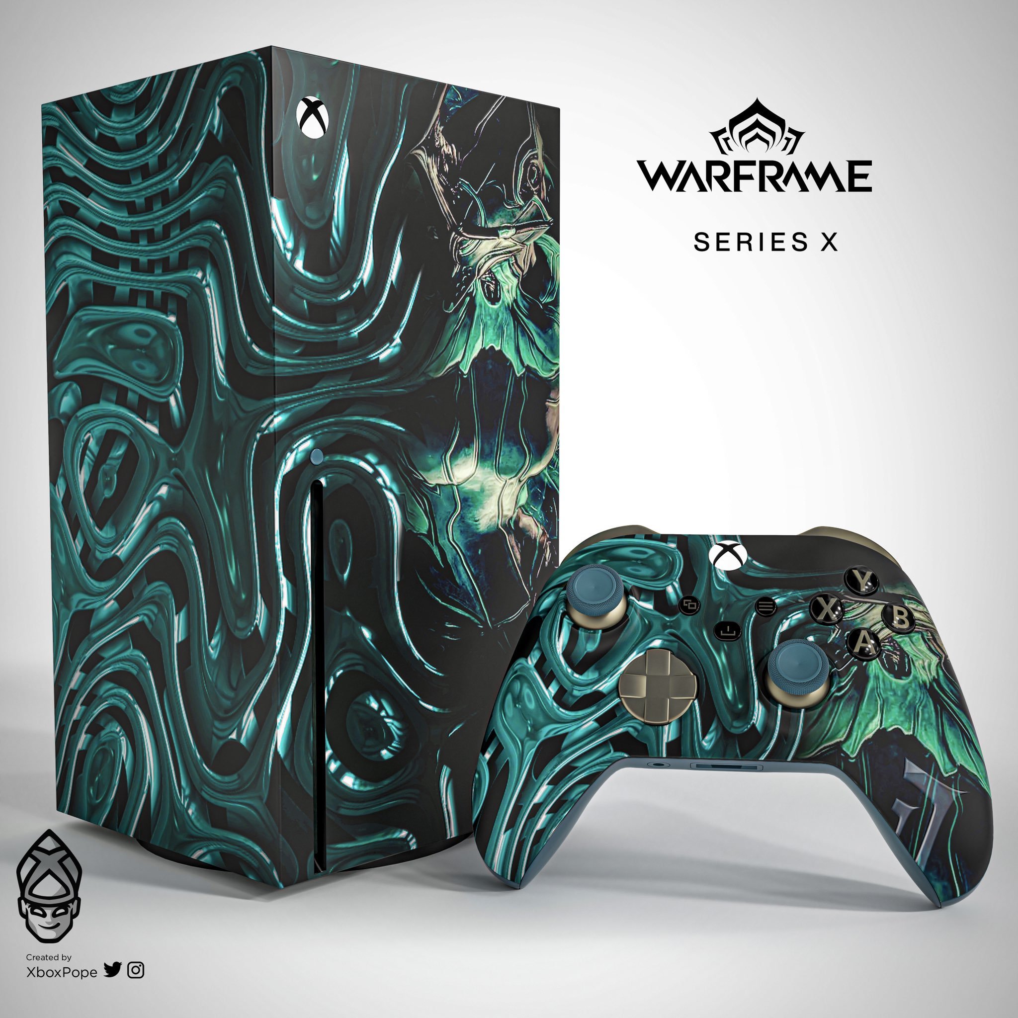 Custom Xbox Series X design by @xboxpope - Xbox, Xbox series x, Customization, Design, Gamepad, Dragon age, Consoles, Console games, Oreo, Gotham Knights, Warframe, Longpost