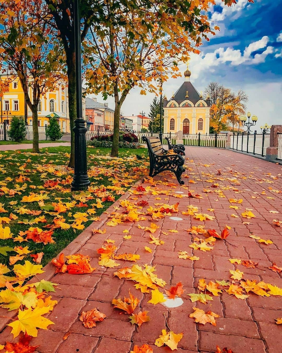 Rybinsk - Russia, The photo, Autumn, Rybinsk, Nature, Town, Bridge, River, Longpost