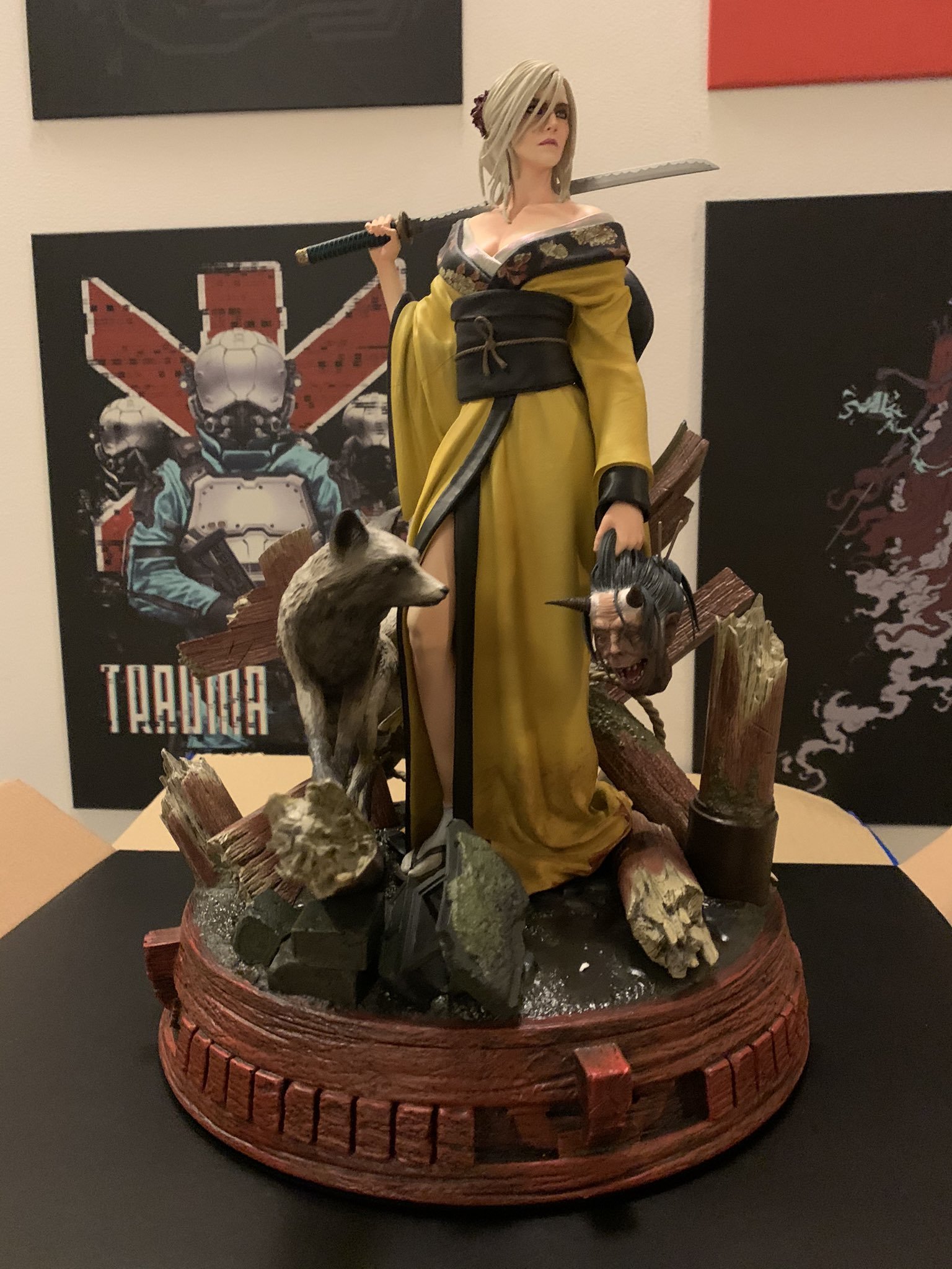 Ciri and the Kitsune Figure - CD Projekt, Ведьмак, Ведьмак 3: Дикая охота, Цири, Фигурки, Видео, Длиннопост, Игры, Лиса