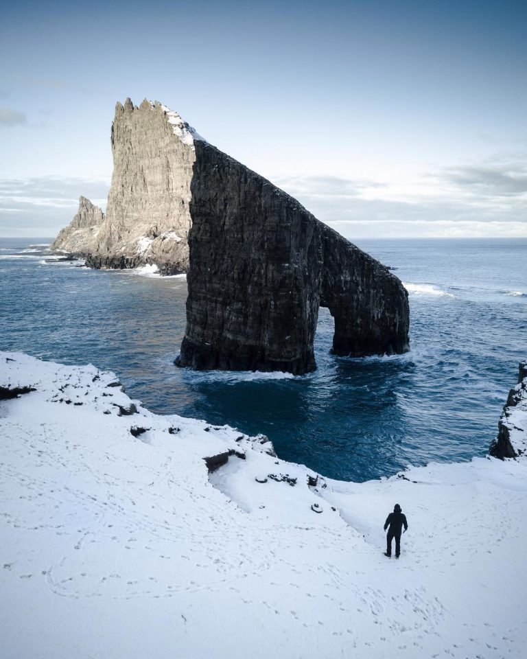 The beauty of the Faroe Islands - Faroe islands, Seasons, Nature, Snow, Grass, Goat, beauty of nature, The photo, Longpost