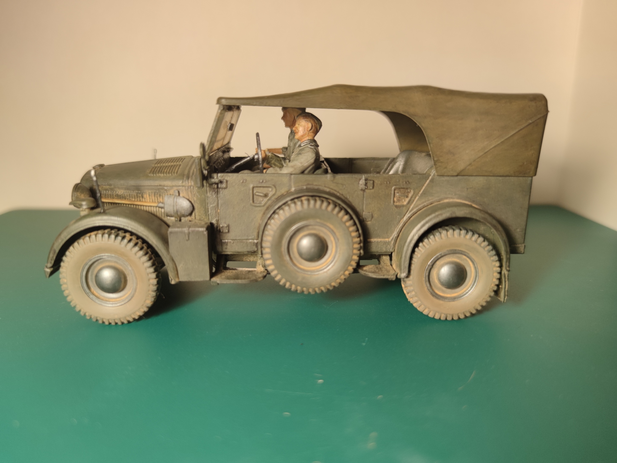 Horch Kfz.15 - Моё, Хобби, Моделизм, Сборная модель, Вторая мировая война, Horch, Длиннопост