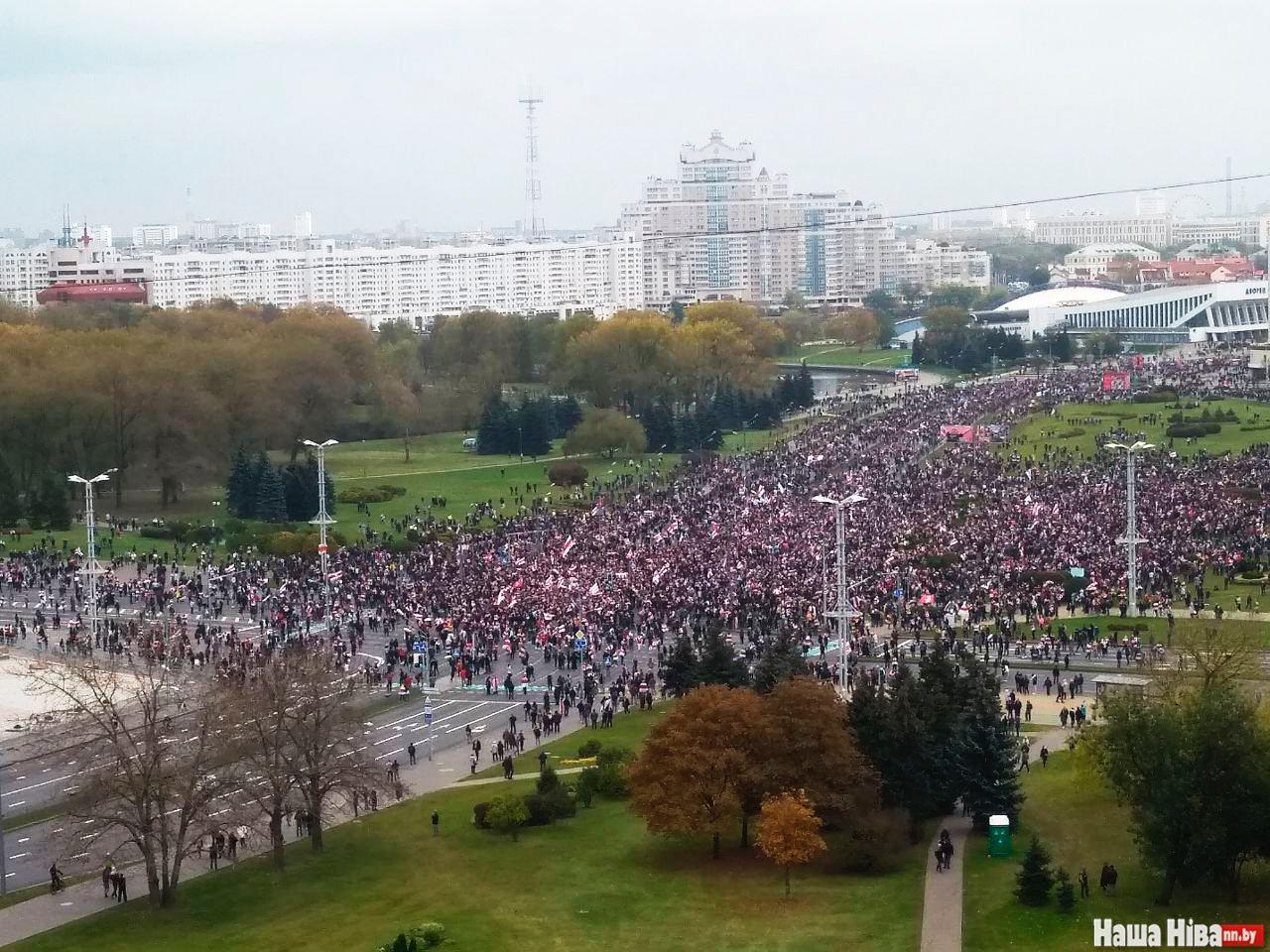 the 25th of October. Protests in Belarus - the day before the “People's Ultimatum” - Republic of Belarus, Protests in Belarus, Politics, Minsk, Video, Longpost