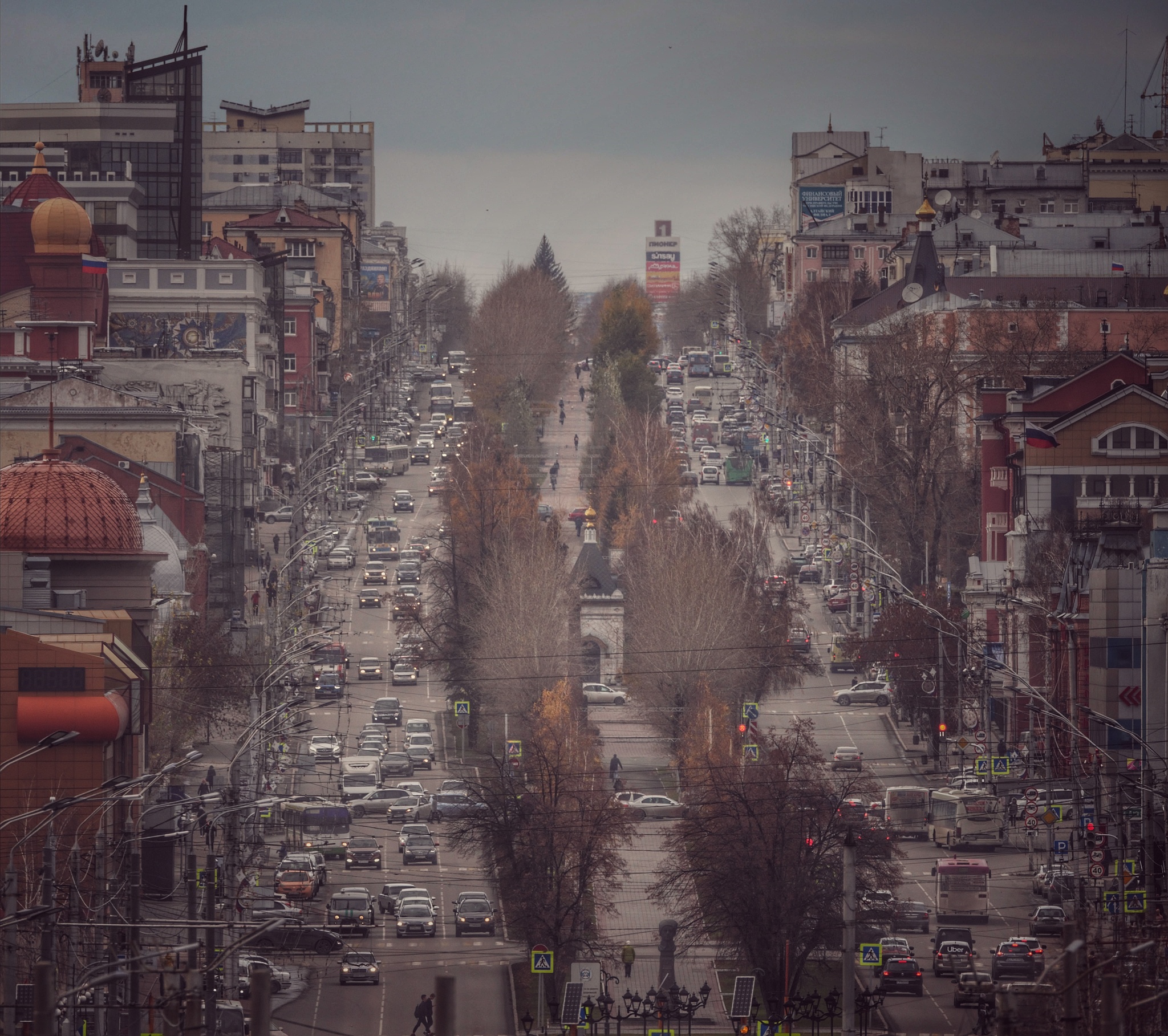 Cityscape shot on a super telephoto camera - My, The photo, Telephoto lens, Zoom, Landscape, Barnaul, Perspective, Longpost