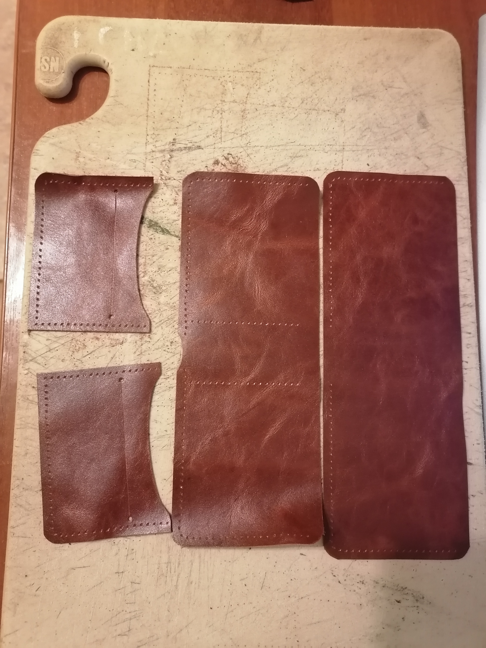 Leather as a pastime - My, Leather, Amateur, Hobby, Longpost, Leather products, Needlework with process