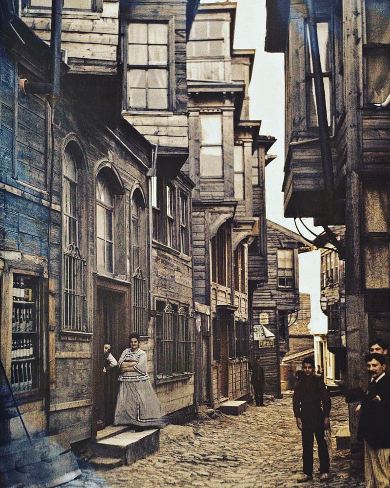 Beyoglu, Istanbul, Turkiye. 1912 - Turkey, Istanbul, Neighborhoods, sights, Retro, Old photo