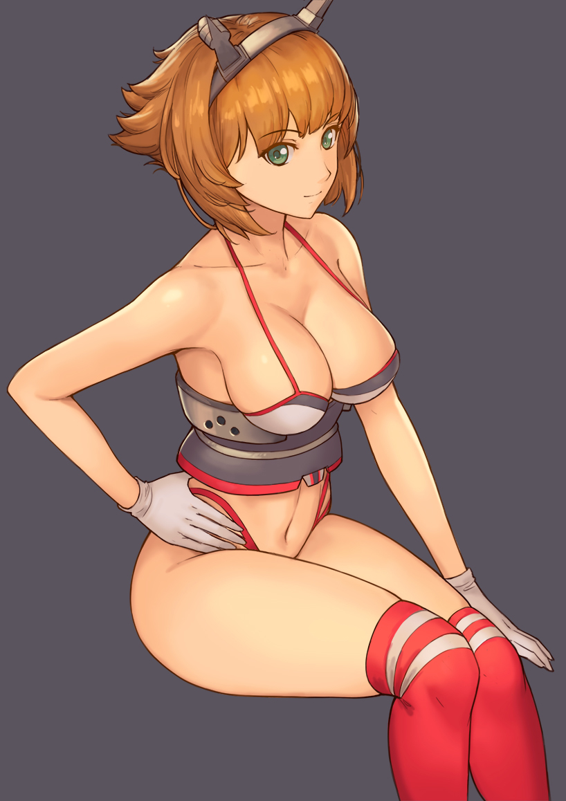 Mutsu - NSFW, Kantai Collection, Аниме, Anime Art, Mutsu, Sugoi Dekai, Купальник, Бикини, Длиннопост