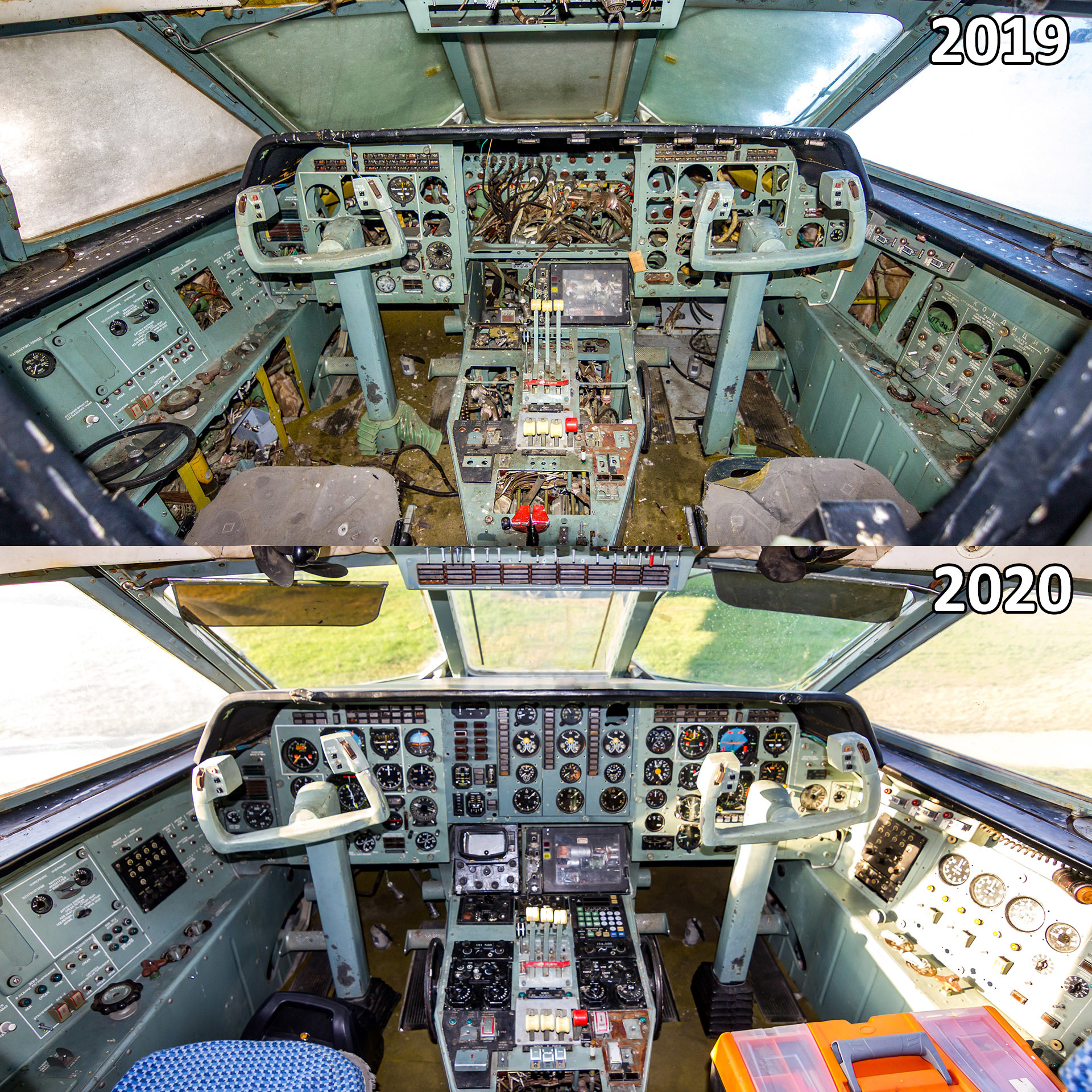 Antitlen: restoring the Soviet airliner Yak-42 - My, Aviation, the USSR, Monino, BBC Museum, Museum, Airplane, Longpost