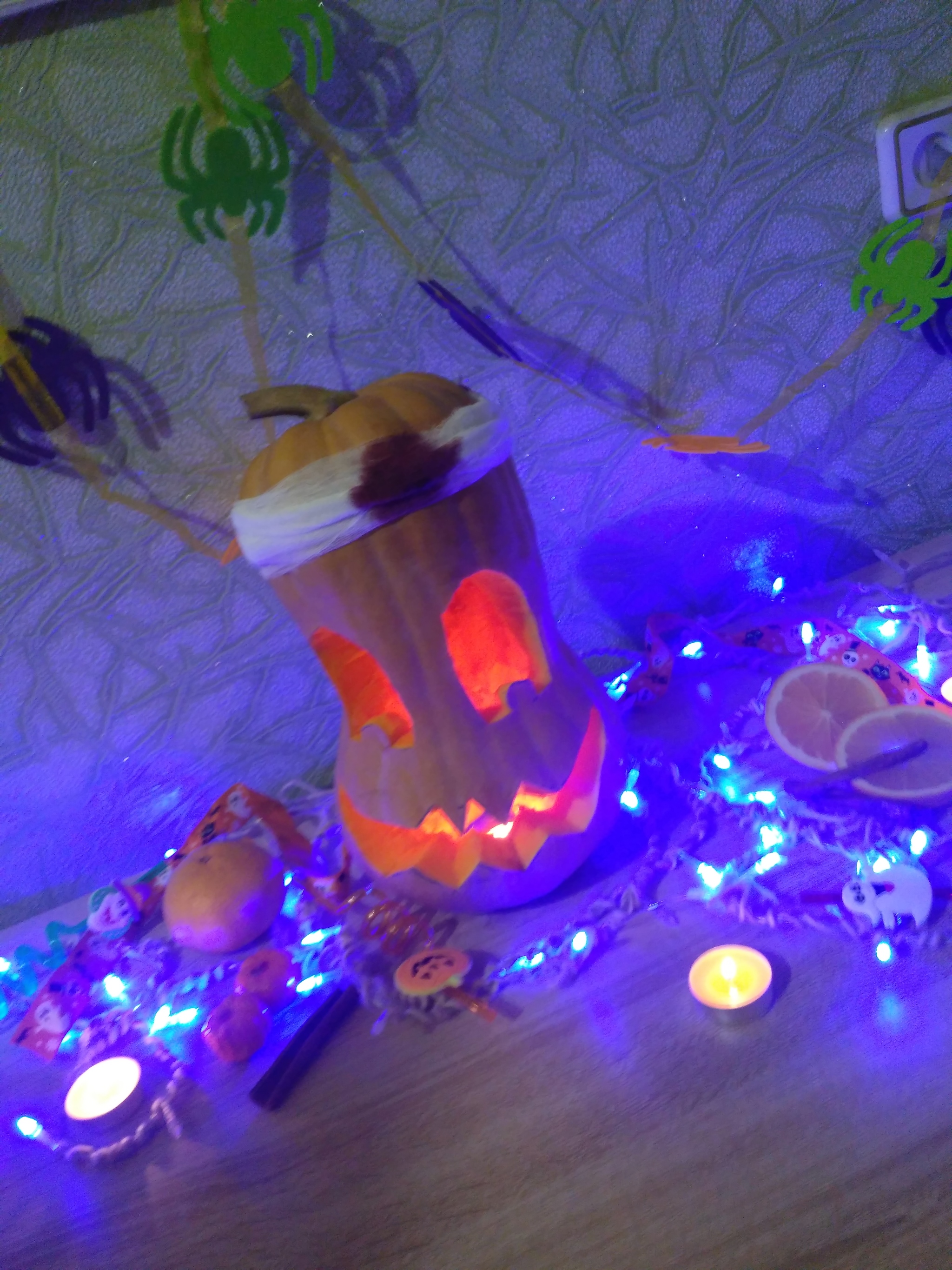 Treatment of pumpkin - My, Halloween, Halloween Contest, Halloween pumpkin, Longpost, Pumpkin