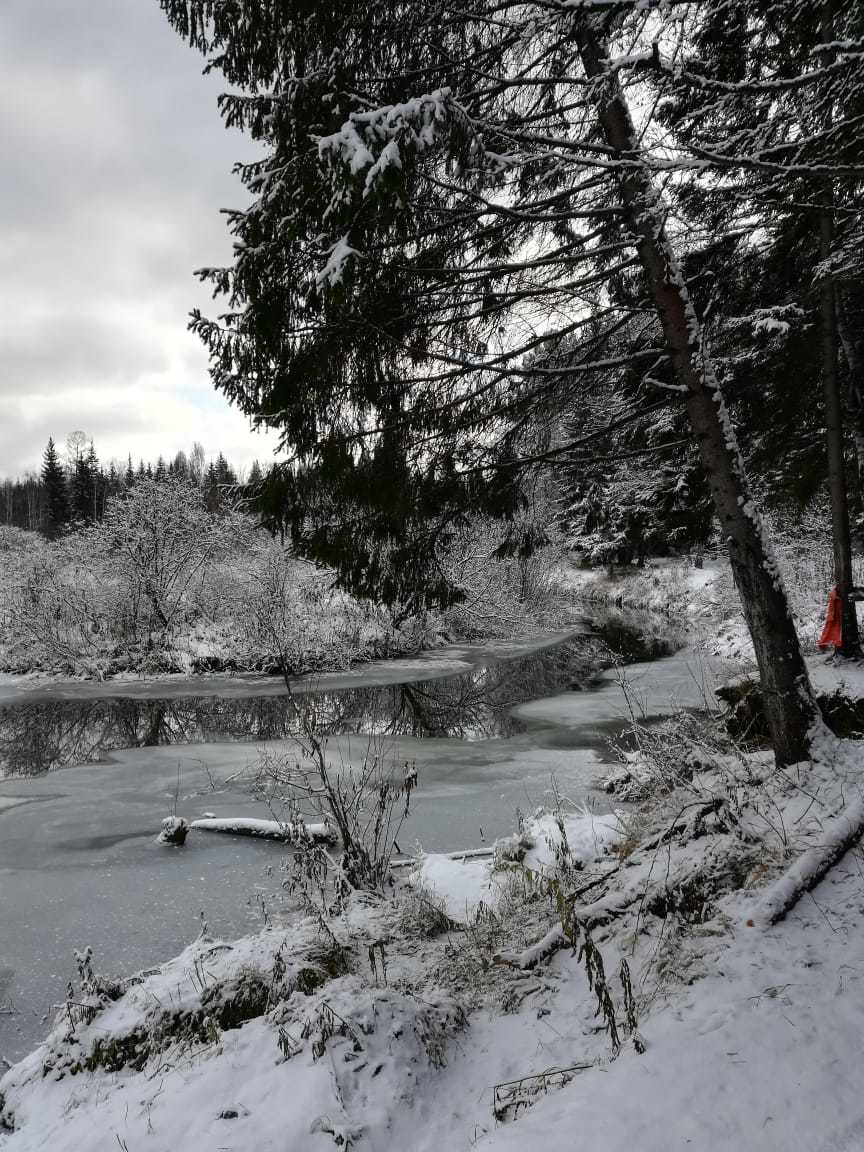 Morning on Barga - My, River, Ice, Landscape, Snow, Nature