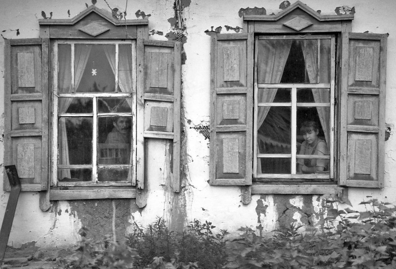 Non-Gorod - Provinces, Village, The photo, Black and white, People, Longpost