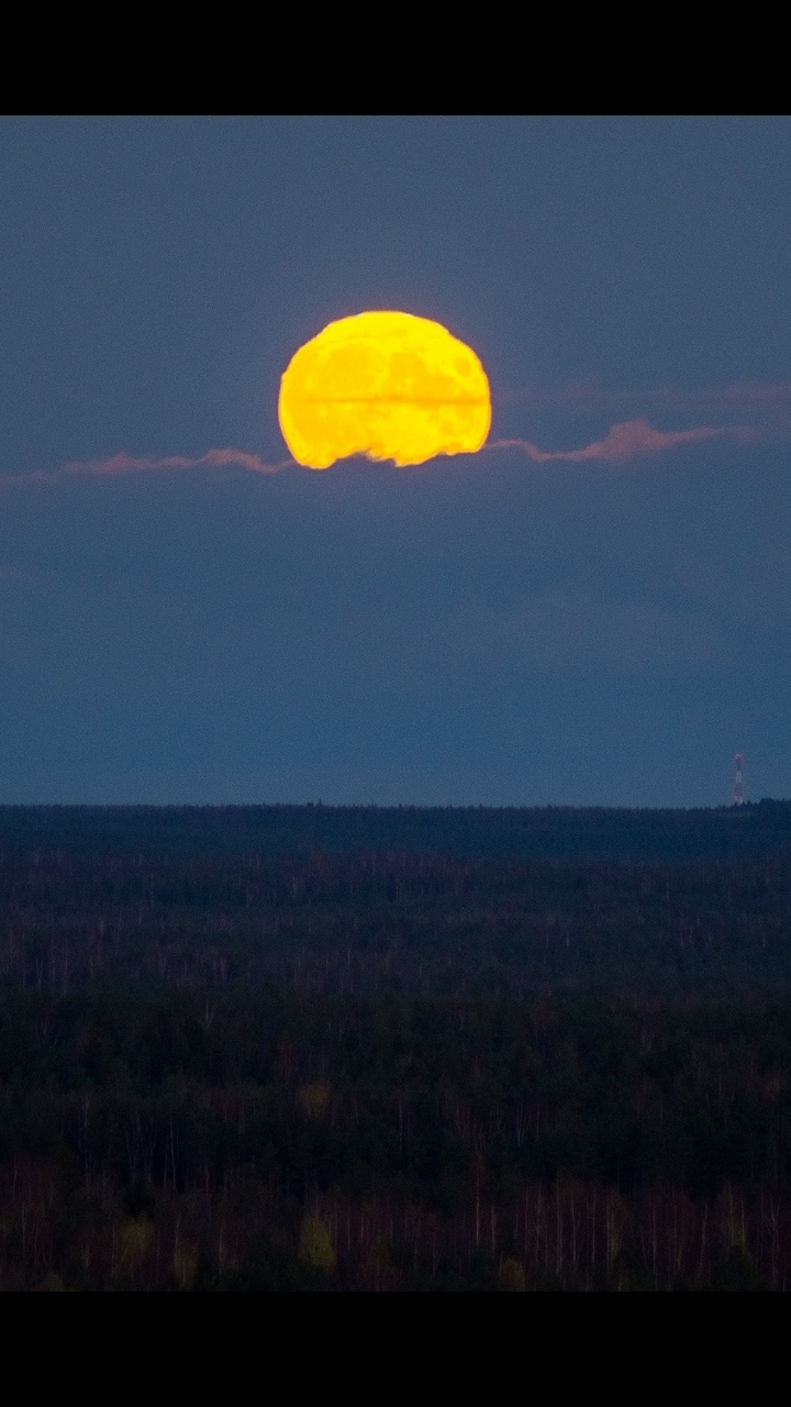 moon rise - My, The photo, moon, Full moon, Sony a58, 300mm