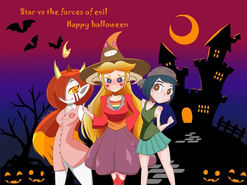 СПСЗ.Арт - Star vs Forces of Evil, Мультфильмы, Арт, Star Butterfly, Janna Ordonia, Hekapoo