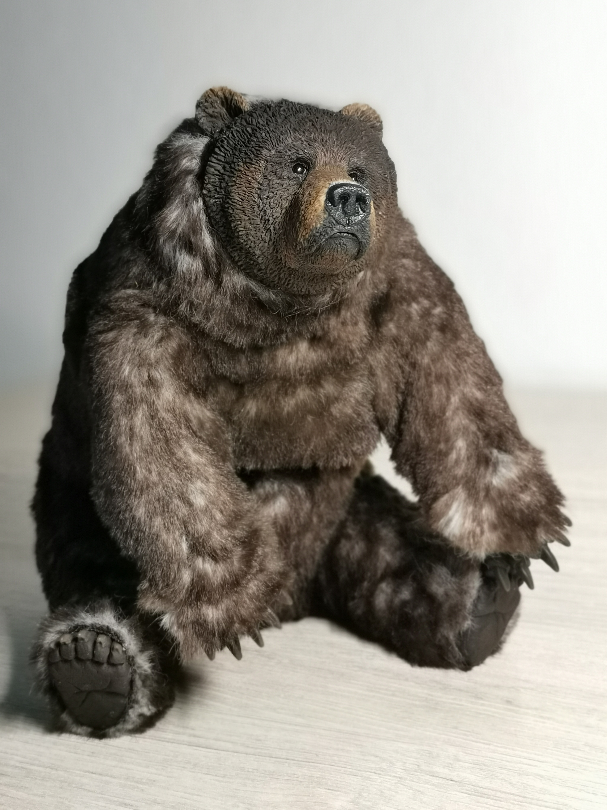 bear - My, The Bears, Soft toy, Mixed media, Polymer clay, Needlework without process, Longpost