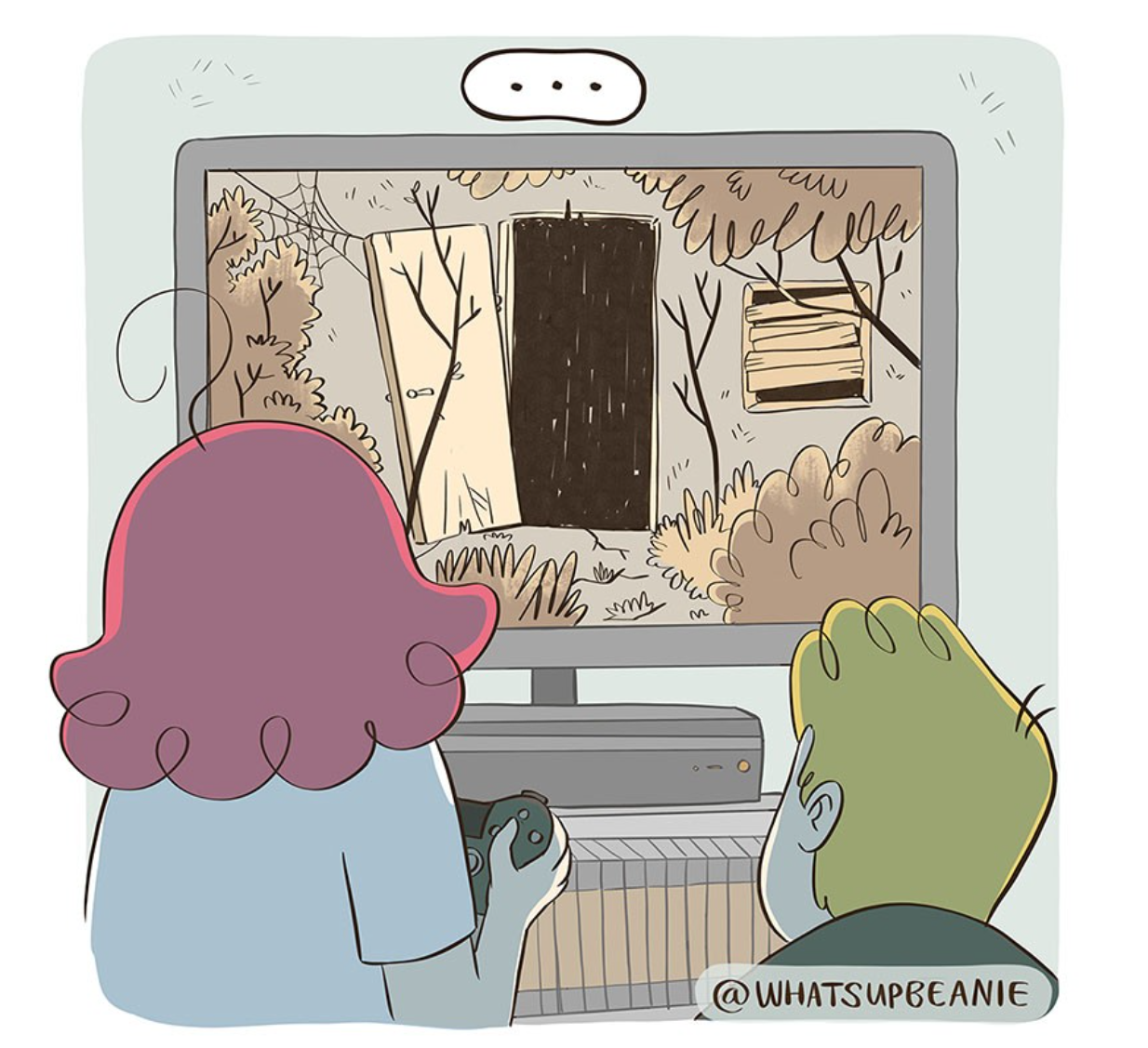 Scary game - Comics, Whatsupbeanie, Horror game, Computer games, Translated by myself, Longpost