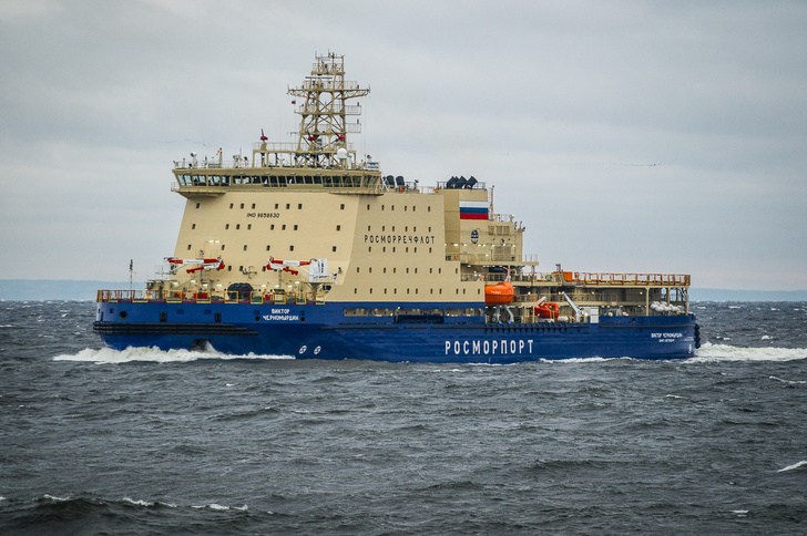 The new diesel-electric icebreaker “Viktor Chernomyrdin” was handed over to Rosmorport - Icebreaker, Arctic, Fleet, Shipbuilding, Russia, Longpost