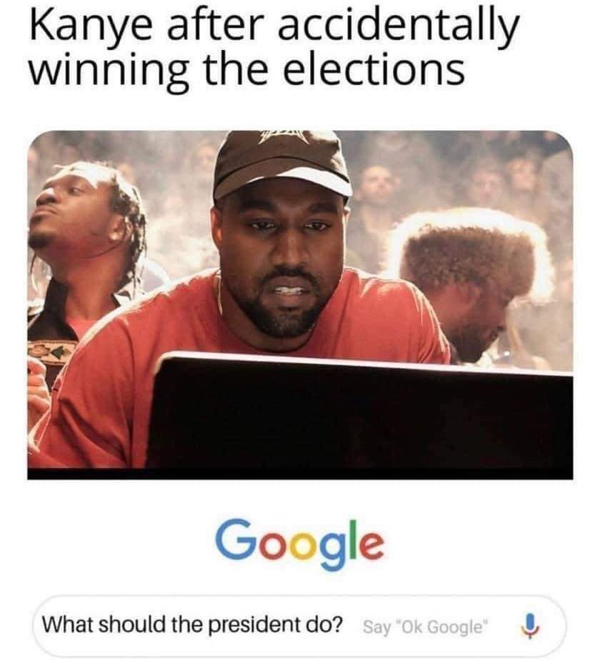 The main thing is to be prepared for any outcome. - Picture with text, Elections, USA, Donald Trump, Joe Biden, Kanye west, Memes, 2020, , Politics, Longpost