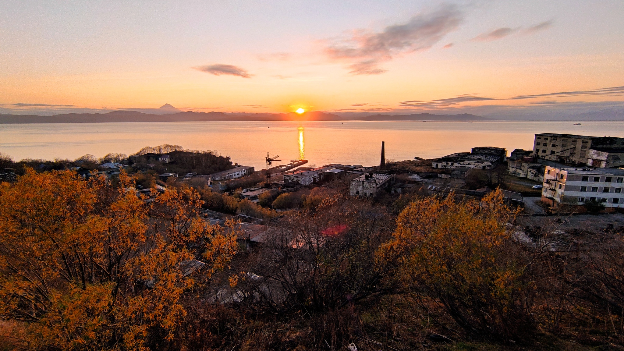 Dawn and sunset - My, Kamchatka, Nature, dawn, Sunset, Petropavlovsk-Kamchatsky