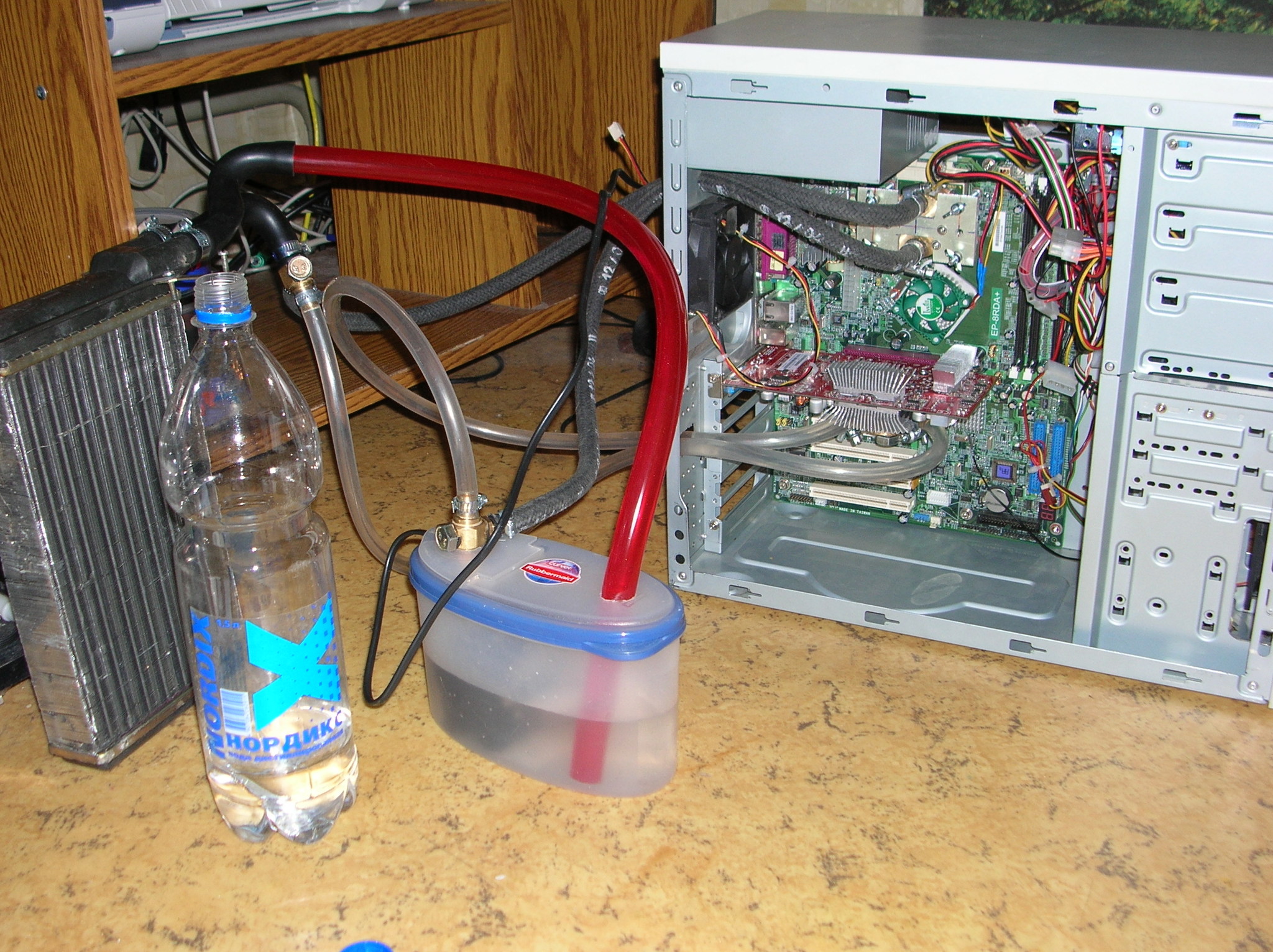 The saga of computer water cooling - My, Homemade, Computer, IT humor, Longpost