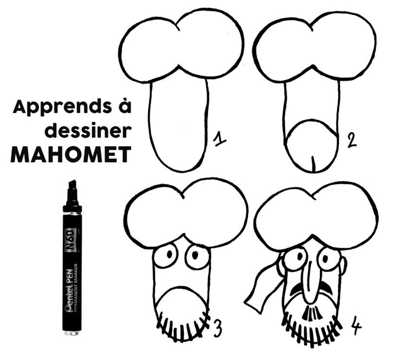 Французская инструкция по рисованию карикатур - Карикатура, Пророк мухаммед