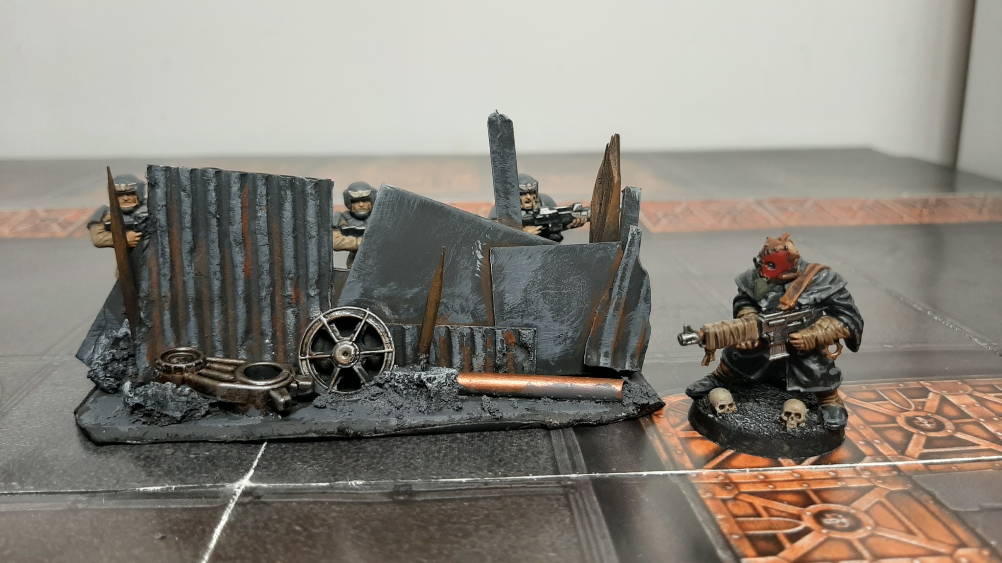 Terrain made of garbage - My, Warhammer 40k, Terrane, Video, Longpost