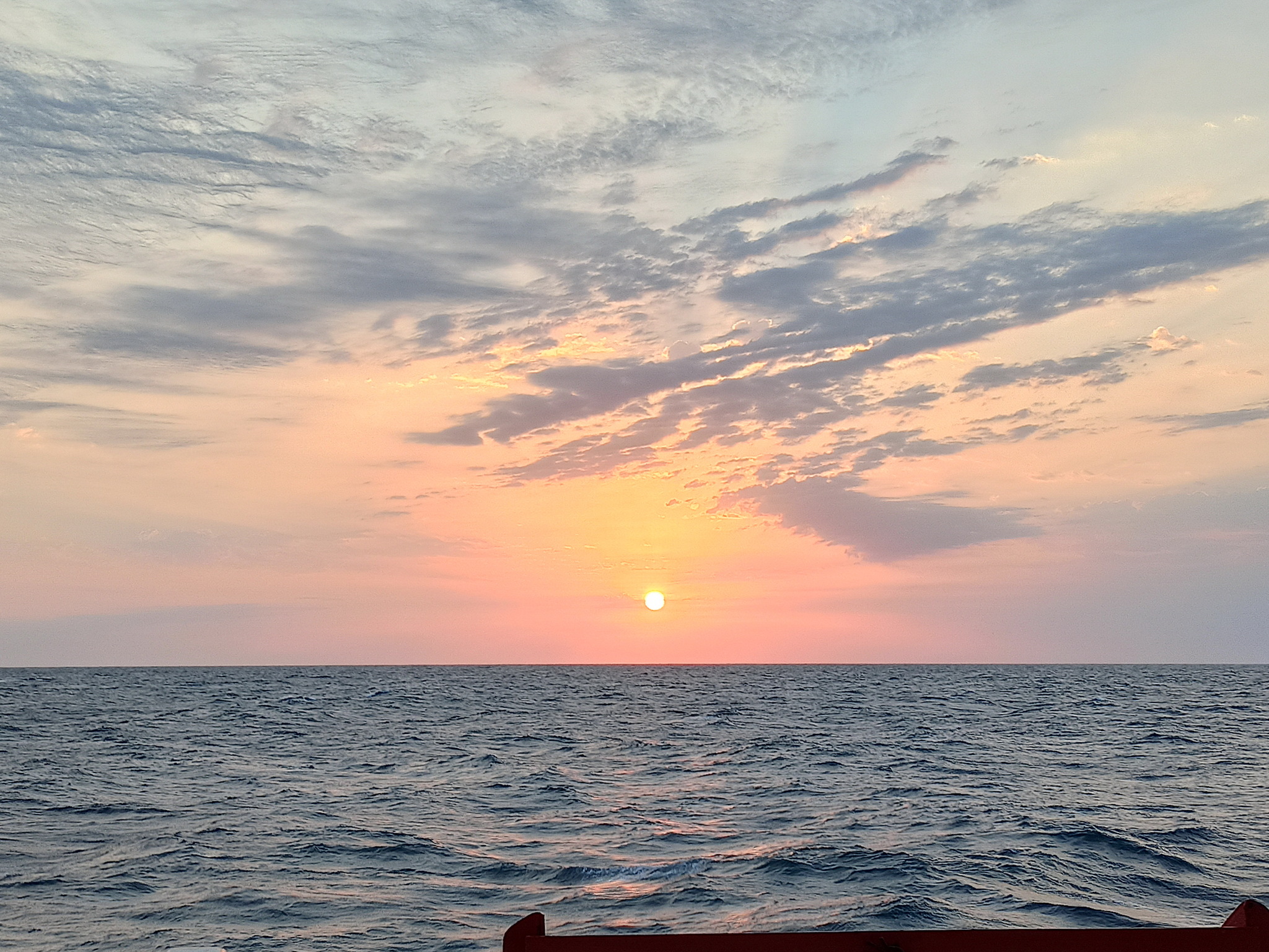 My work place - My, Sea, Vessel, Sunset, Longpost, The photo