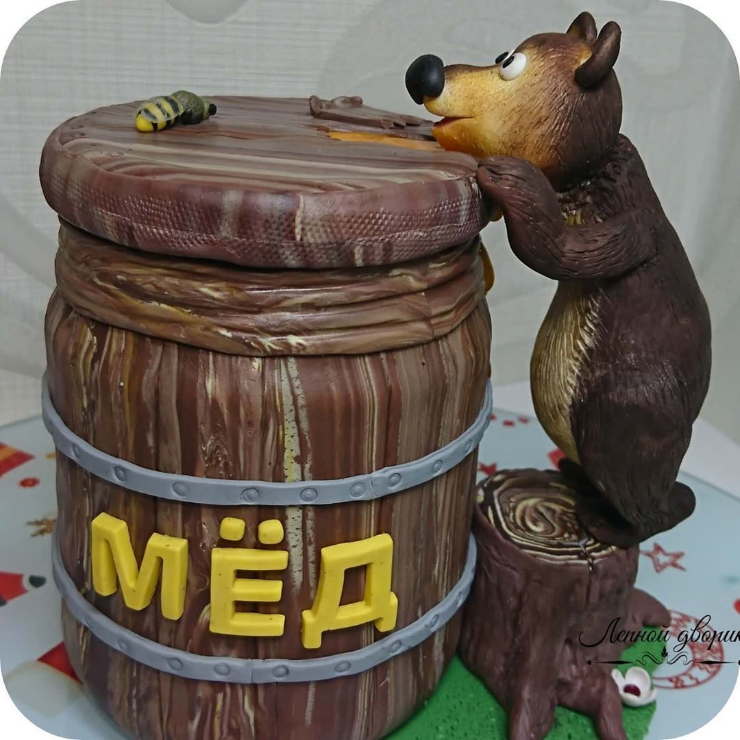 Favourite buisness - My, The Bears, Jar, For tea, Polymer clay, Handmade, Video, Longpost, Needlework without process