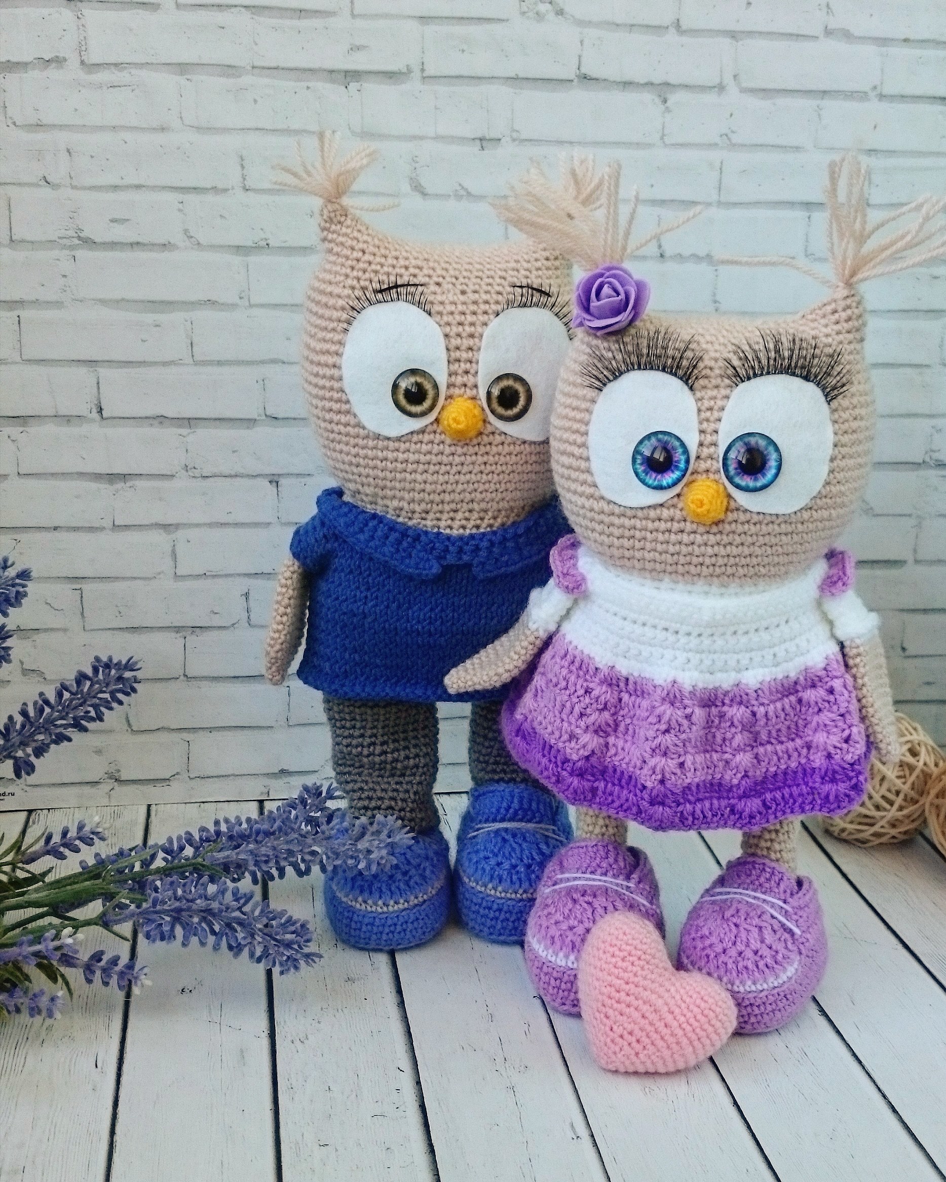 Owl family - My, Amigurumi, Crochet, Knitted toys, Needlework without process, Hobby, Knitting, Longpost